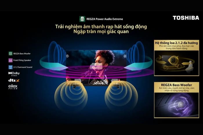 Smart Tivi Mini LED Toshiba AI 4K 75 inch 75Z770RP